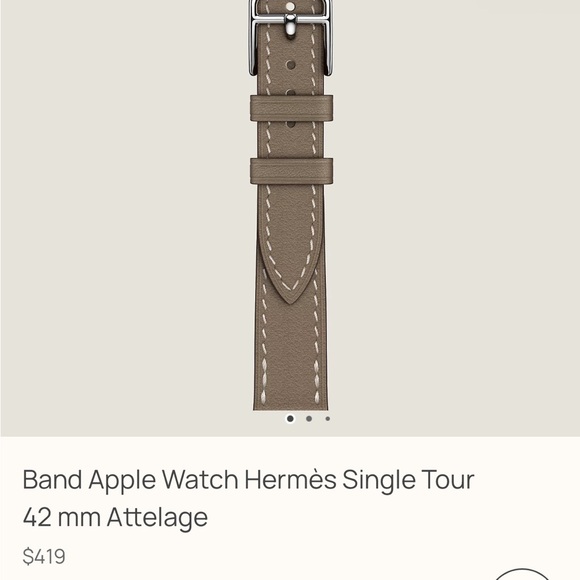 Hermes Apple Watch Band Single Tour 42 mm Attelage - Picture 7 of 7